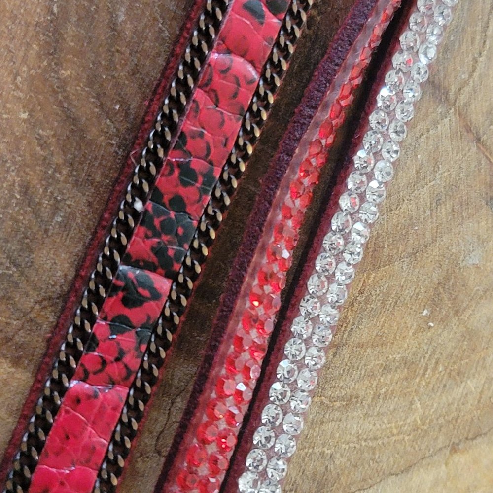 Yik Fung Double wrap leather bracelet